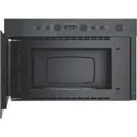 Whirlpool WMN14BSG, Inbouw, Magnetron met grill, 22 liter, 750 watt, Ingebouwd display, LED