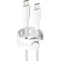 PanzerGlass Empower Racing USB-C Kabel 60 Watt 2 Meter Wit