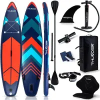 Thunder SUP Board STRIPES - opblaasbaar paddle board - 320x75x15cm - max 150 kg