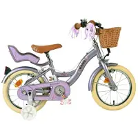 Volare Blossom Kinderfiets - Meisjes - 14 inch - Paars - Twee Handremmen