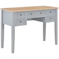 Prolenta Maison Exclusive - Bureau, grijs, 109,5 x 45 x 77,5 cm, hout