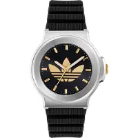 Adidas Originals Expression Three AOFH25503 Horloge - Siliconen - Zwart - Ø 41 mm