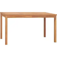 Syfax Tuintafel 140x80x77 cm massief teakhout