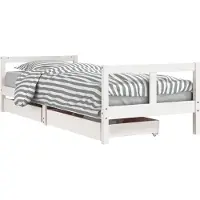 Syfax Kinderbedframe met lades 80x200 cm massief grenenhout