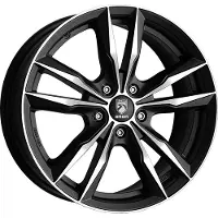 Momo litá kola Fast, 7,5x17 inch, 5x100 steek, ET 40, mat zwart, gepolijst