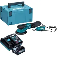 Makita BO 002 CGD101 Accuschuurmachine 40 V max. 150 mm 5,0 mm slag Borstelloos + 1x accu 2,5 Ah + lader + Makpac