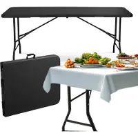 Outtec Inklapbare Tafel - Vouwtafel - Klaptafel - Campingtafel - Plooitafel - Partytafel - Buffettafel - 180 x 70 x 74 cm