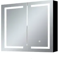 Sensahome Spiegelkast met LED-verlichting - Badkamerkast - 3 kleuren LED - 60x65cm