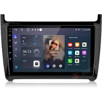 Junsun 9 "Carplay Android 15 autoradio voor VW Polo 6R 6C (2008-2020) met GPS-navigatie, Wi-Fi, Bluetooth, DAB+, stuurwielbediening, USB, DSP en 1+32G opslag