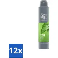 Dove 12 x Men+Care Deodorant Spray - Extra Fresh - 200 ml - Deodorant - Antitranspirant - Men+Care - Extra Fresh - Mannelijke Geur