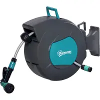 Outsunny -Tuinslanghaspel-Plastique-50x17x40cm-Turquoise