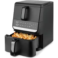 Emerio Heteluchtfriteuse 2500W - Dual zone - Sync finish - 3.5L + 6.5L - Digitaal display - 80-200ºC - Snelle opwarmfunctie - Cool touch - Timer - AF-133542