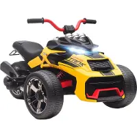 AIYAPLAY Elektrische kinderauto Kunststof, Metaal 113L x 74B x 63H cm Geel