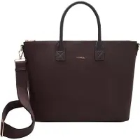 L.credi handtas schoudertas Pura Handbag Chocolate donkerbruin