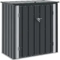 vidaXL Tuinopslagdoos Zwart 101,5 x 57 x 100,5 cm Staal