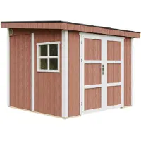 Timbela Tuinhuis, premium kwaliteit, 5,9 m² - H231 x B248 x D294 cm - Zonder vloer en zijwand – M938B-REDWOOD RED