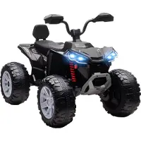 AIYAPLAY Elektrische Kinderauto Kunststof, Metaal 109L x 68,5B x 76H cm Zwart