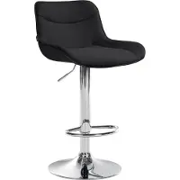CLP Barkruk Vonore, materiaal: stof, kleur: grijs, frame: wit