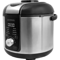 Gastroback Rice Control Low Carb & Steam, zwart, roestvrij staal, 3 liter, 24 uur timer, draaibaar, bediening via touchpaneel, 450 W, 220 - 240 V