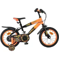Volare Strike Kinderfiets - Jongens - 14 inch - Zwart Oranje - Twee handremmen