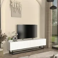 En.casa Tv-meubel Verpsboga kort frame 180x32x47 cm wit []