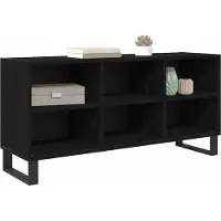 Syfax TV-kast Zwart Eiken 103,5 x 30 x 50 cm Bewerkt hout