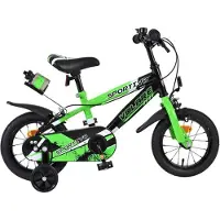 Volare Sportivo Kinderfiets - Jongens - 12 inch - Groen - Twee Handremmen