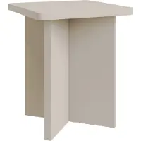 Selsey Qubeo – Salontafel 42 cm, vierkant met kruisframe, kasjmiergrijs