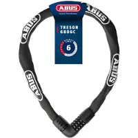 ABUS Fietsslot Kettingslot - Tresor 6806C - Security level 6 - zwart - 85 cm - Geschikt voor elektrische fietsen en stadsfietsen