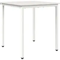 vidaXL Eettafel Wit 60 x 60 x 75 cm Massief grenenhout