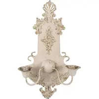 Clayre & Eef Wandlamp 40x18x70 cm Beige Groen Metaal