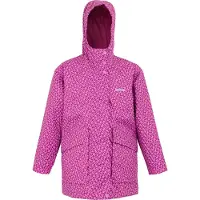 Regatta Orla Kiely Swing Jasmine Flower Waterdichte Jas voor Kinderen/Kinderen (Lila-crème)