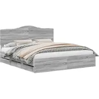 Syfax Bedframe met lade Grijs sonoma 180 x 200 cm Ingenieurshout