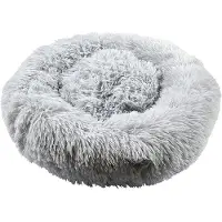 Spies Online Hondenmand Rond Ø50 cm – Pluche Donut Mand – Zacht & Comfortabel – Wasbaar – Grijs – Voor Kleine Honden en Puppy’s – Grijs