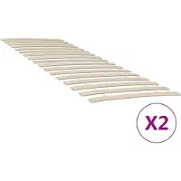 Prolenta Maison Exclusive - Reserve lattenbodem met 34 latten, 2 stuks, 80x200 cm