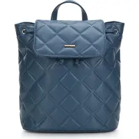 WITTCHEN Damesrugzak van geometrisch gewatteerd ecoleer, donkerblauw