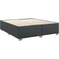 vidaXL Bedframe kunstleer zwart 180x200 cm