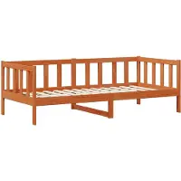 Prolenta Maison Exclusive - Bed met hoofdeinde, kleur: warmbruin en wit, afmetingen: 90 x 200 cm