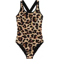 Protest badpak PRTADINDA JR beige/bruin Meisjes Polyester Panterprint - maat 164