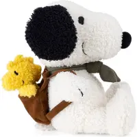 Snoopy Peanuts - Snoopy with Woodstock in Backpack Eco Tiny Teddy - 20 cm
