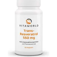 Vita-World GmbH Resveratrol 550mg 60 capsules Trans-Resveratrol