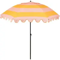 Edelman Jessy stokparasol streep geel - Ø197 x 238 cm