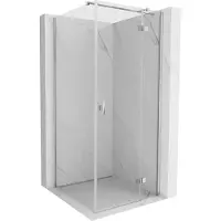 Mexen Mist-H T draaideur douchecabine rechts 85 x 85 , transparant, chroom - 8A5T-085-085-01-00-P