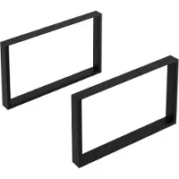 En.casa Stalen onderstel U tafelpoot set van 2 meubelpoot 40x66 cm zwart []