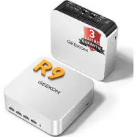 GEEKOM AI Mini PC A7 Max, met AMD Ryzen 9 7940HS processor, DDR5 RAM (uitbreidbaar tot 128GB), 1TB SSD (uitbreidbaar tot 4TB), Windows 11 Pro, krachtige mini-computer met AI-functionaliteit