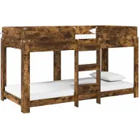 Syfax Bunk Bed voor Kinderen Gerookt eiken 80 x 200 cm Bewerkt hout