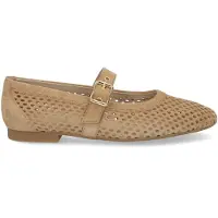 Paul green Ballerina met riempjes donkerbeige