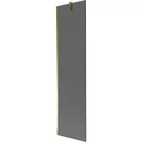 Mexen Next badwand 1-vleugelig 50 x 150 , grafiet, goud - 895-050-000-00-40-50