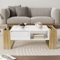 MODFU Witte Spiegelsideboard met Koele Kristallen Handgrepen, Vier Deuren en Verwijderbaar Laminaat, Voor Woonkamer of Eetkamer, 160 x 40 x 84 cm