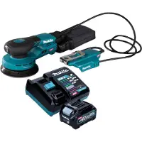 Makita BO 003 CGD101 Accuschuurmachine 40 V max. 125 mm 3,0 mm slag Borstelloos + 1x accu 2,5 Ah + lader